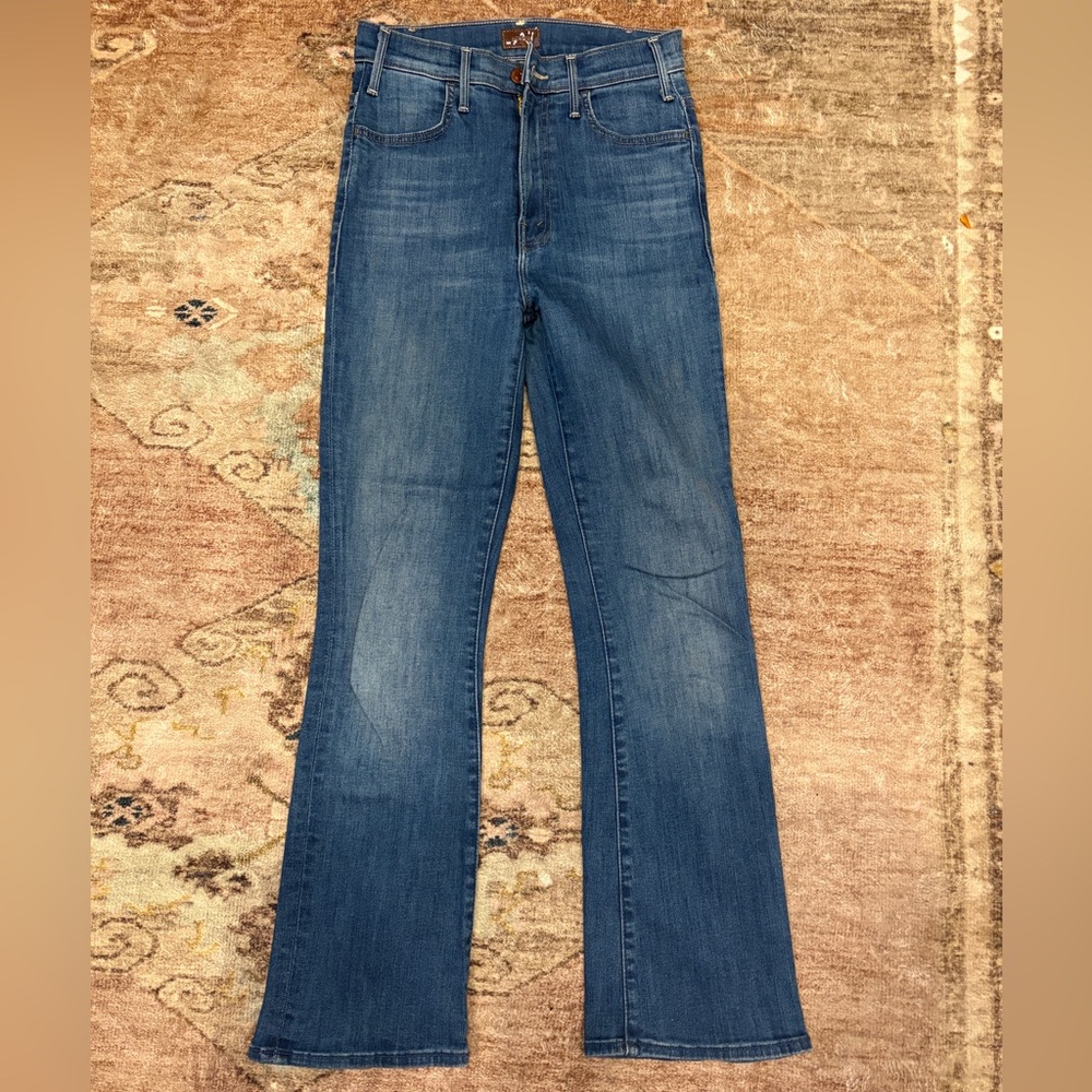 MOTHER Hustler Ankle Jeans Size 25 One Trick Pony Ankle Crop Flare
